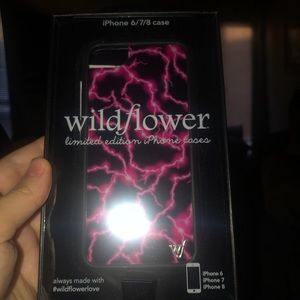 Pink Lightning Wildflower case